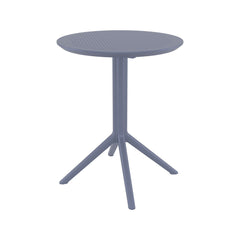 Masă cu blat rabatabil Ø60 cm, gri Sky