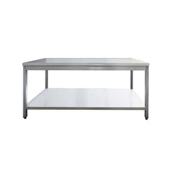 Masă de lucru inox cu poliță, 1200x700x850mm, GMATS127, Bonner