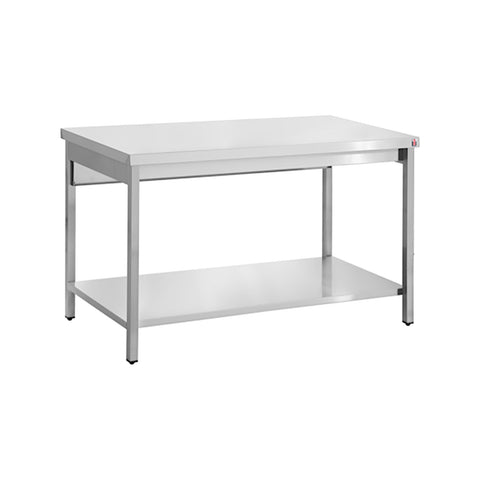 Masă de lucru inox cu poliță, 1100x700x873mm, Inomak