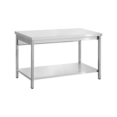 Masă de lucru inox cu poliță, 1600x700x873mm, Inomak