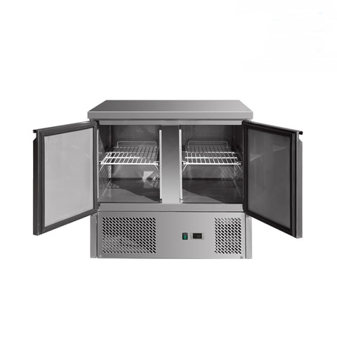 2-door refrigerated table with bottom unit, GMS901, Bonner