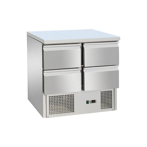 Cold table with 4 drawers and bottom unit, GMS901-4D, Bonner