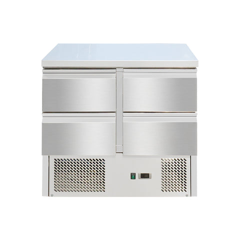Cold table with 4 drawers and bottom unit, GMS901-4D, Bonner