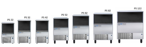 Mașină cuburi de gheață, producție 48kg/24h, Seria PS, ICETECH