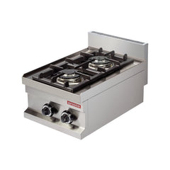 Mașină de gătit, GPL sau gaz, de banc, 2 arzătoare, Linia 600, Arisco