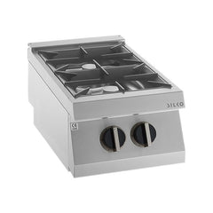 Mașină de gătit, GPL sau gaz, de banc, 2 arzătoare, Linia 700, Silko