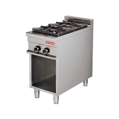 Mașină de gătit, GPL sau gaz, pe suport deschis, 2 arzătoare, Linia 900, Arisco