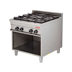 Mașină de gătit, GPL sau gaz, pe suport deschis, 4 arzătoare, Linia 900, Arisco