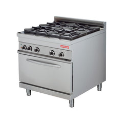 Mașină de gătit, GPL sau gaz, pe suport și cuptor electric, 4 arzătoare, Linia 900, Arisco