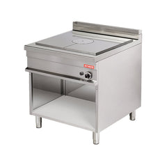 Mașină de gătit cu placă radiantă pe gaz și suport deschis, Linia 900, Arisco