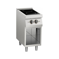 Mașină de gătit electrică cu 2 plite inducție, pe suport deschis, Linia 900, Silko