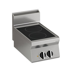 Mașină de gătit electrică, de banc, cu 2 plite vitro ceramice, Linia 650, Silko