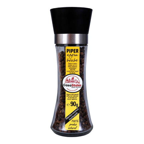 Piper Negru Boabe cu Râșniță, 90g