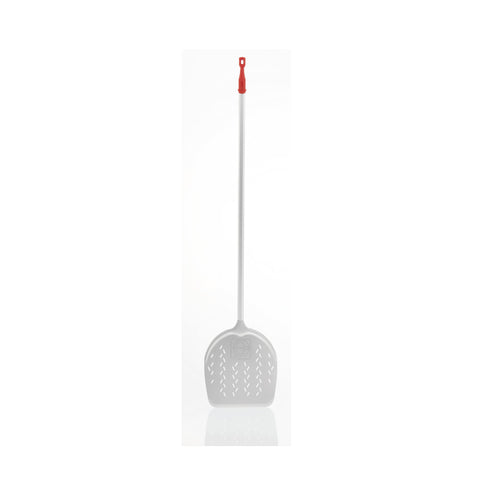 Paletă pizza perforată profesională Zio, diametru 36cm, lungime 170cm, pentru pizzerii HORECA.