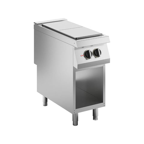 Plită electrică cu blat solid, pe suport deschis, cu 2 zone gătit, Silko linia 900