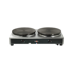 Plită pentru clătite pe gaz dublă Luxury, ∅40cm, termostat, CTCH8MA-KR, Krampouz