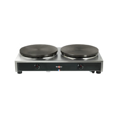 Plită pentru clătite pe gaz dublă Luxury, ∅40cm, control manual, CRCH8MA-KR, Krampouz