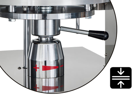Presă blat pizza ø500mm, 700-750 grame, Nike 50