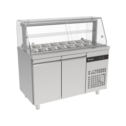 2-türiger Salatschrank, Seitenschrank und Vitrine, ZQFP99, Inomak