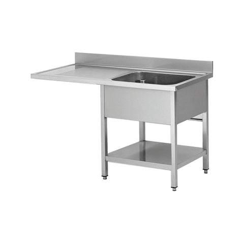 Washer with drip tray on the left and space for washing machine, 1400x600x950, Bonner