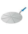Suport de pizza din inox cu 6 locuri, ideal pentru organizarea eficientă în pizzerii HORECA.