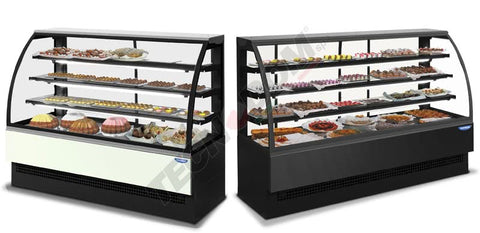 Vitrină caldă cu geam curbat, 60cm, Evo Hot, Tecnodom