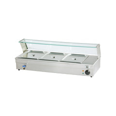 Vitrină caldă de prezentare, Bain Marie, 3xGN1/3, Beckers