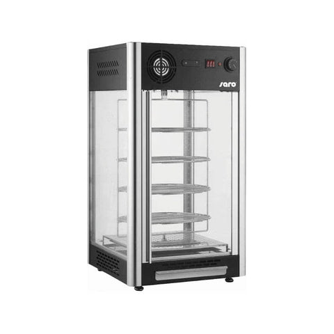 Vitrina expunere pizza, 4 rafturi rotative, LUNA