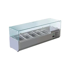 Vitrină ingrediente pizza 4 GN 1/3, 1200mm, Bonner
