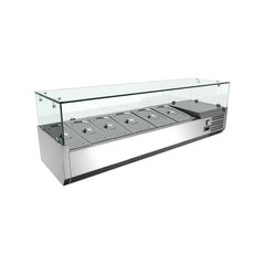 Vitrină ingrediente pizza 6 GN 1/3, 1400mm, Bonner