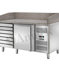 Masă frigorifică pentru pizza Amitek AK1612TN, ventilată, 1515 × 800 mm