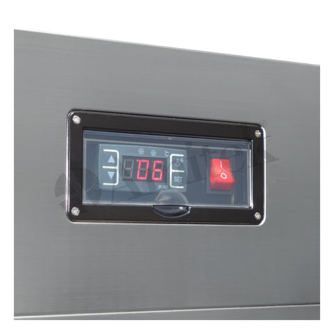Vitrină frigorifică de banc Amitek AK180DR, 805 × 438 mm