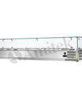 Vitrină frigorifică pentru ingrediente pizza Amitek AK18438, 1800 × 395 mm