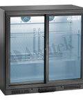 Frigider bar orizontal (back bar) Amitek AK201BBS, uși glisante, 197 l