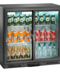 Frigider bar orizontal (back bar) Amitek AK201BBS, uși glisante, 197 l