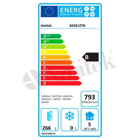 Masă frigorifică pentru pizza Amitek AK2612TN, ventilată, 2025 × 800 mm