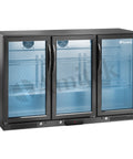 Frigider bar orizontal (back bar) Amitek AK291BB, uși batante, înălțime 840 mm