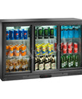 Frigider bar orizontal (back bar) Amitek AK301BBS, uși glisante, 303 l