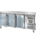 Masă frigorifică ventilată GN 1/1 Amitek AK3104TNG, uși de sticlă, 1795 × 700 mm