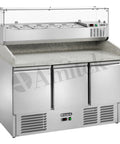 Saladetă frigorifică pentru pizza Amitek AK943PZ, GN 1/1, 1400 × 700 mm