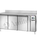 Masă frigorifică Snack pentru agregat la distanță Amitek AKS3202TN SG, cu bordură spate, 1665 × 600 mm