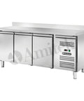 Masă frigorifică ventilată Snack Amitek AKS3204TN, cu bordură spate, 1795 × 600 mm