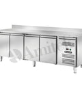 Masă frigorifică ventilată Snack Amitek AKS4204TN, cu bordură spate, 2230 × 600 mm