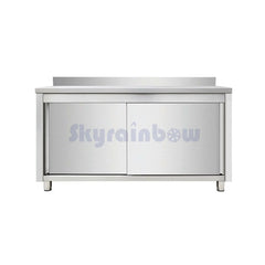 Work cabinet with sliding doors and ledge 160x70x86 