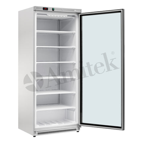 Dulap de congelare static Amitek AKM600FG SS, ușă de sticlă, seria AKM, 580 l