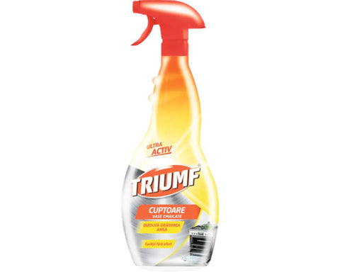 Soluție Triumf 500ml pentru curățat cuptoare și vase emailate, ideală pentru bucătării HORECA.