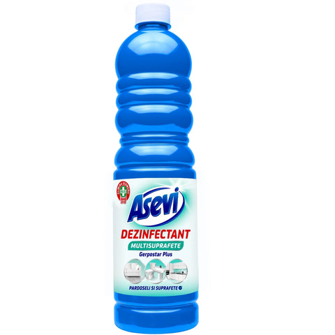 Dezinfectant multisuprafețe Asevi, 1 litru, fără clor, pentru HORECA