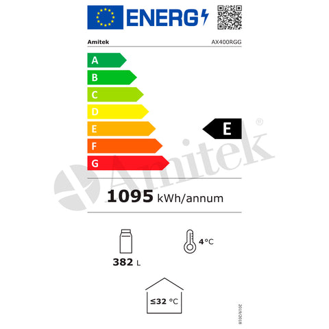 Frigider băuturi Amitek AX400RGG, 382 l