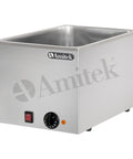 Bain-marie Amitek BM121, 1 cuvă GN 1/1, adâncime 210 mm