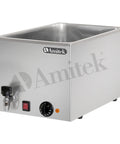 Bain-marie Amitek BM121R, 1 cuvă GN 1/1, adâncime 210 mm